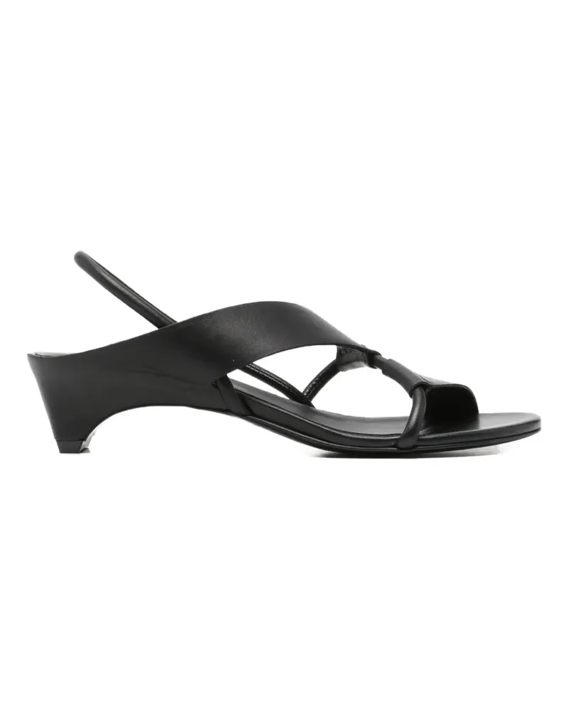 Roberto del Carlo knotted strap sandals - Schwarz Schwarz