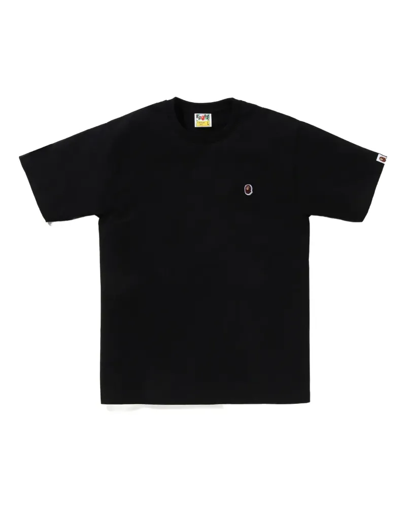 BAPE T-Shirt mit Logo - Schwarz Schwarz