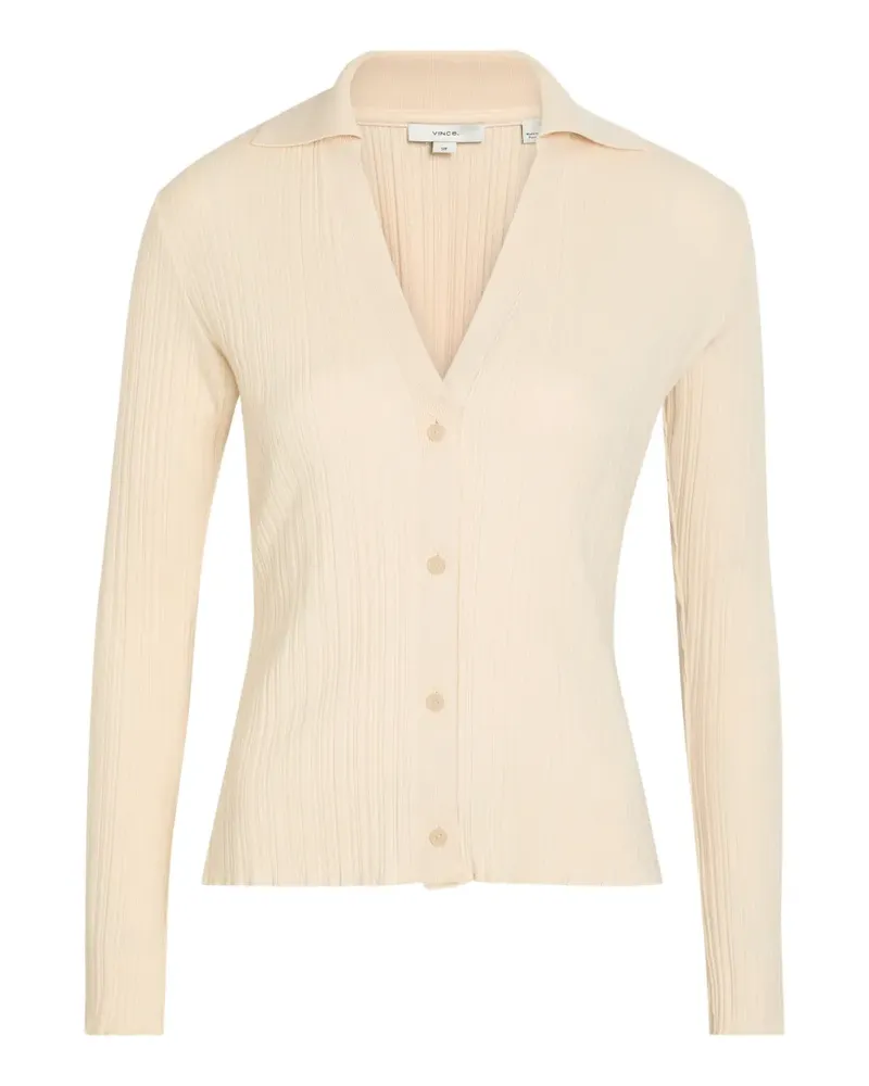 Vince ribbed-knit top - Nude Nude