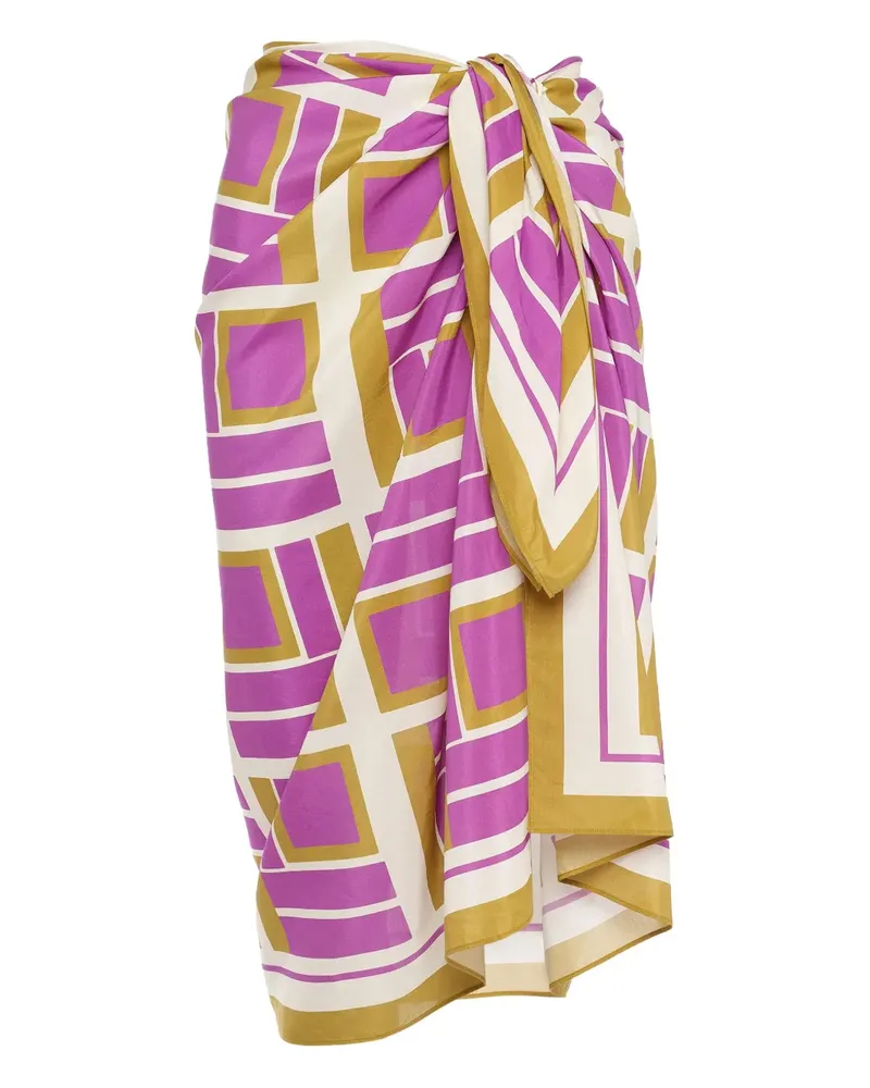Eres Vibration Sarong mit geometrischem Print - Violett Violett