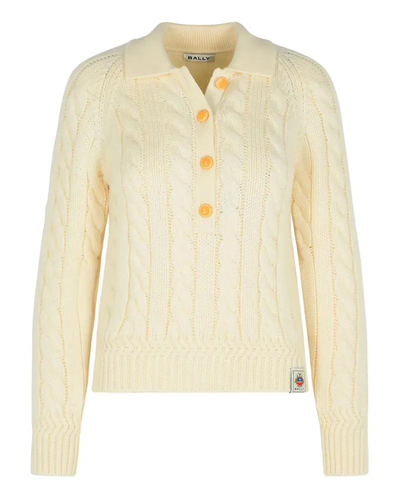 Bally cable-knit wool sweater - Nude Nude