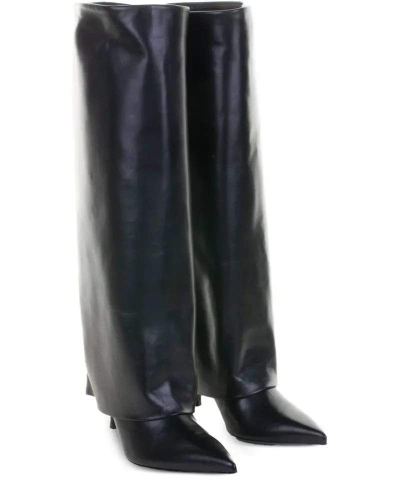 Guglielmo Rotta Kniehohe Ahliana Stiefel 80mm - Schwarz Schwarz