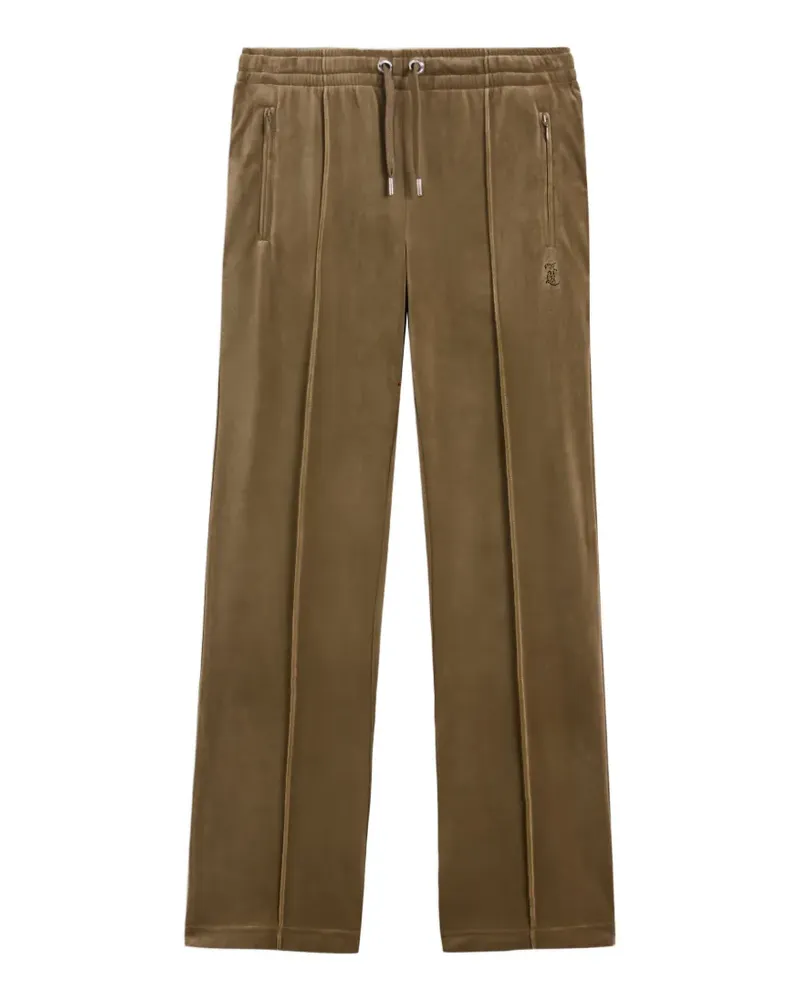 Juicy Couture Velours-Jogginghose mit Diamanté - Braun Braun