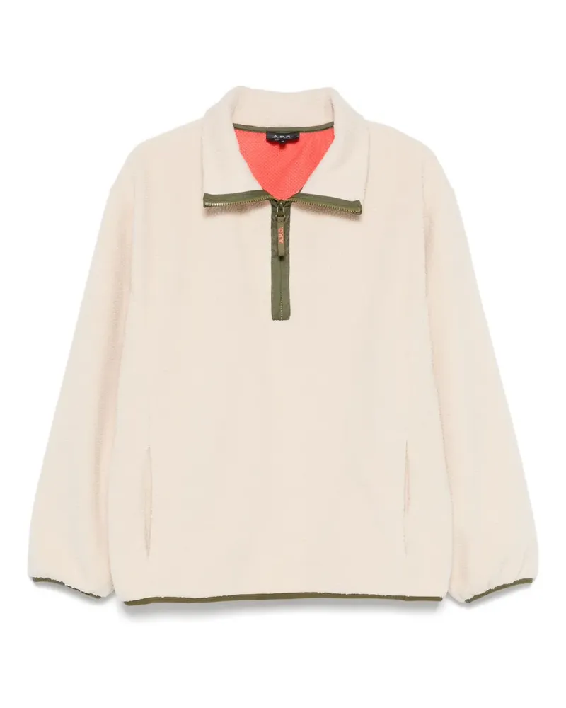 A.P.C. Sweatshirt mit Reißverschluss - Weiß Weiß