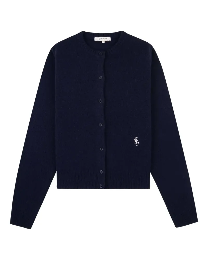 SPORTY & RICH Bestickter Cardigan - Blau Blau