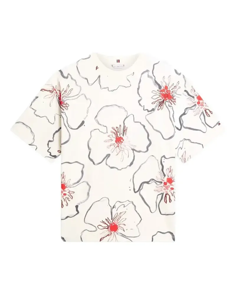 Tommy Hilfiger floral-print T-shirt - Nude Nude