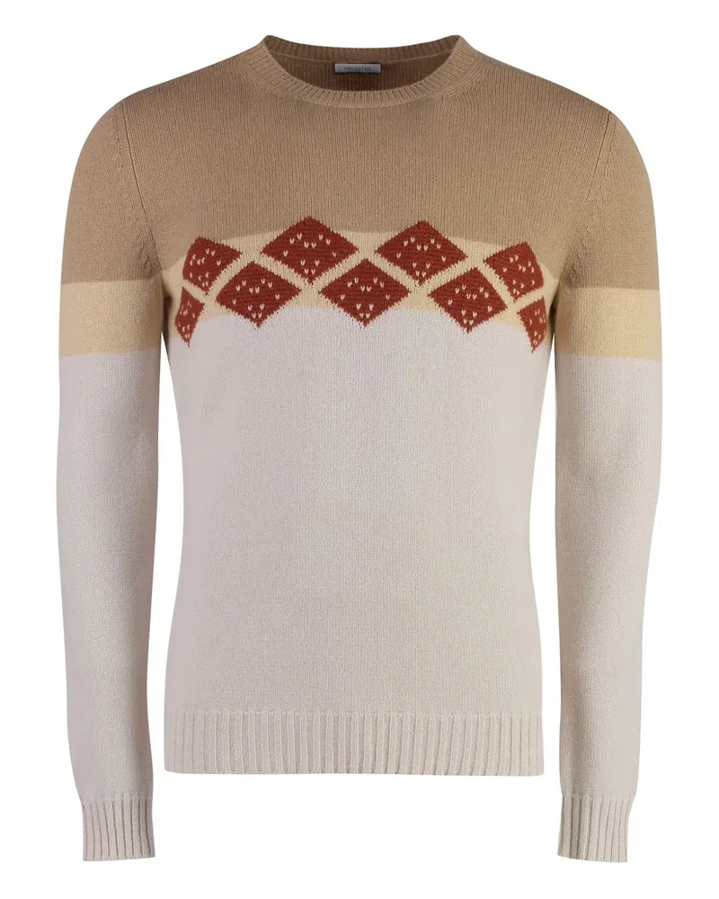 Malo Klassischer Kaschmirpullover - Nude Nude