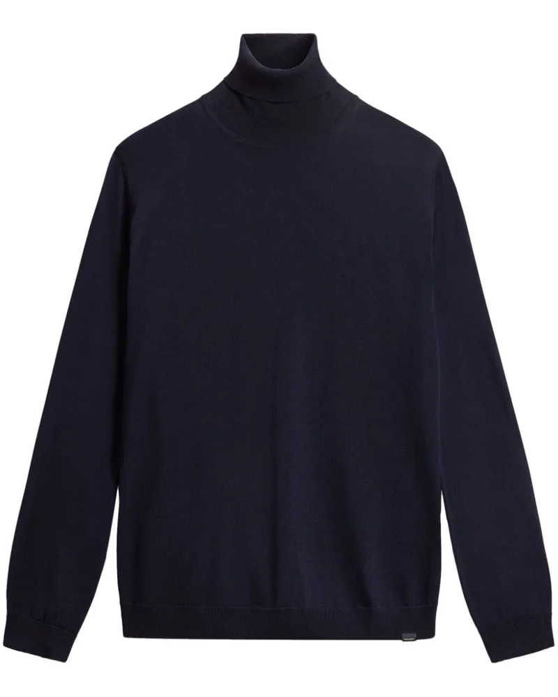 Woolrich Gestrickter Rollkragenpullover - Blau Blau