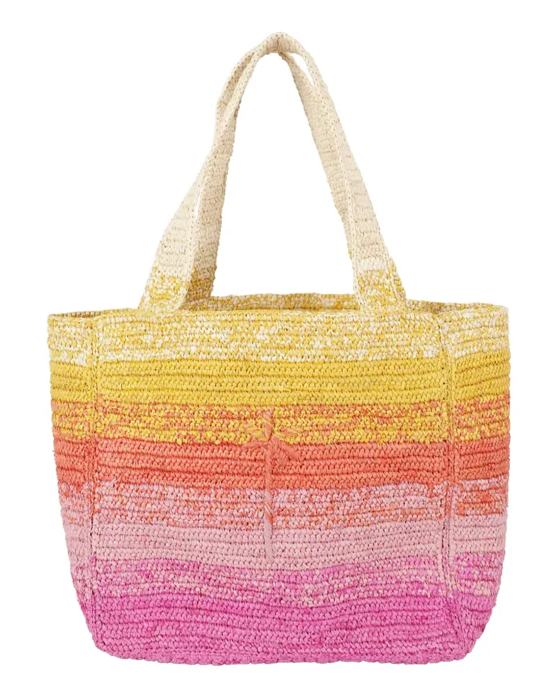 Manebí raffia Zuma tote bag - Rosa Rosa