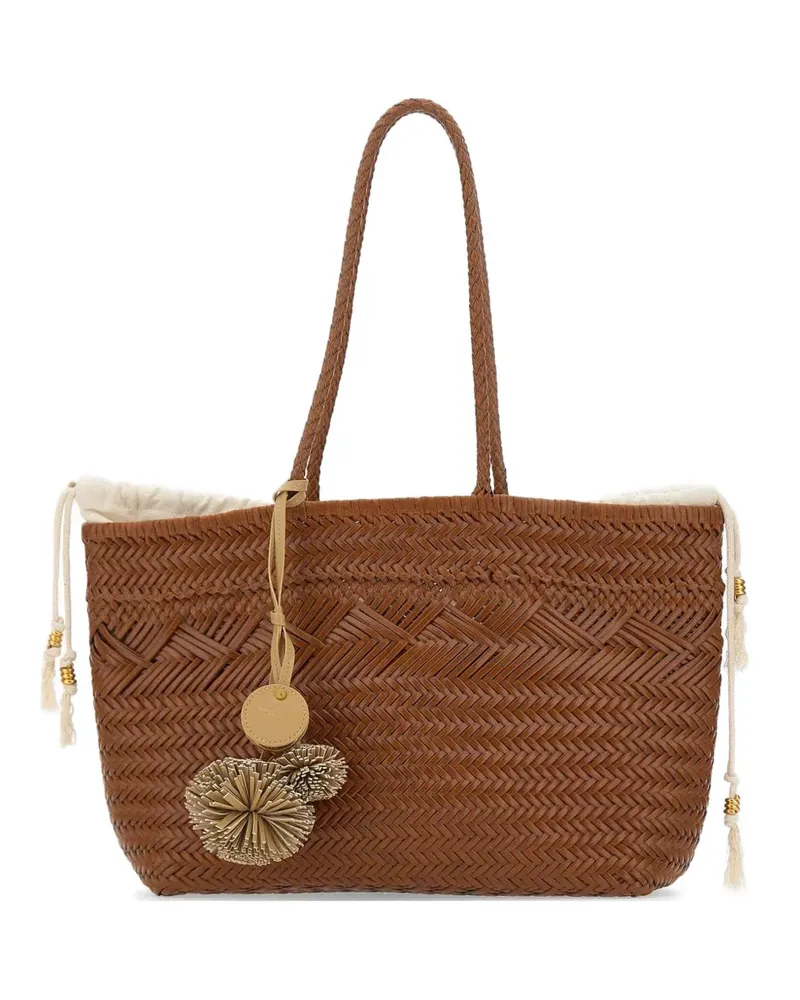 Gianni Chiarini Gewebte Paloma Schultertasche - Braun Braun