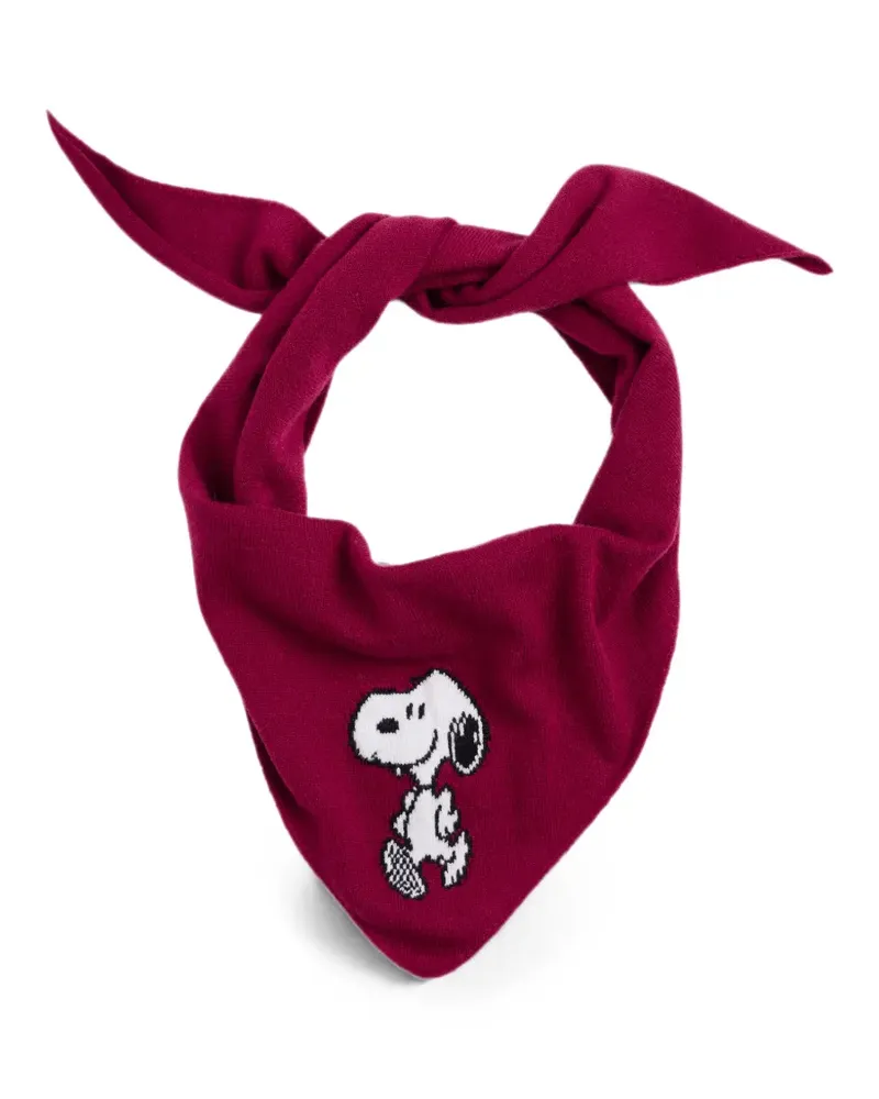 Chinti & Parker Snoopy Triangel-Schal - Rot Rot