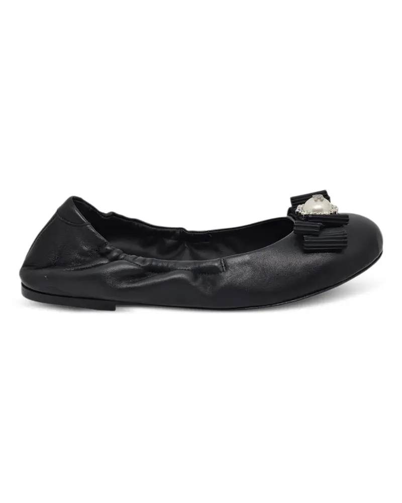 Casadei Ballerinas mit Verzierung - Schwarz Schwarz