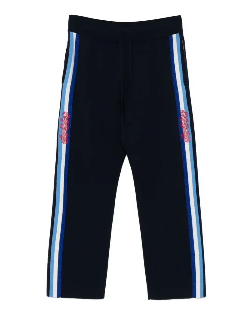 Drôle de Monsieur Gestreifte Jogginghose - Schwarz Schwarz