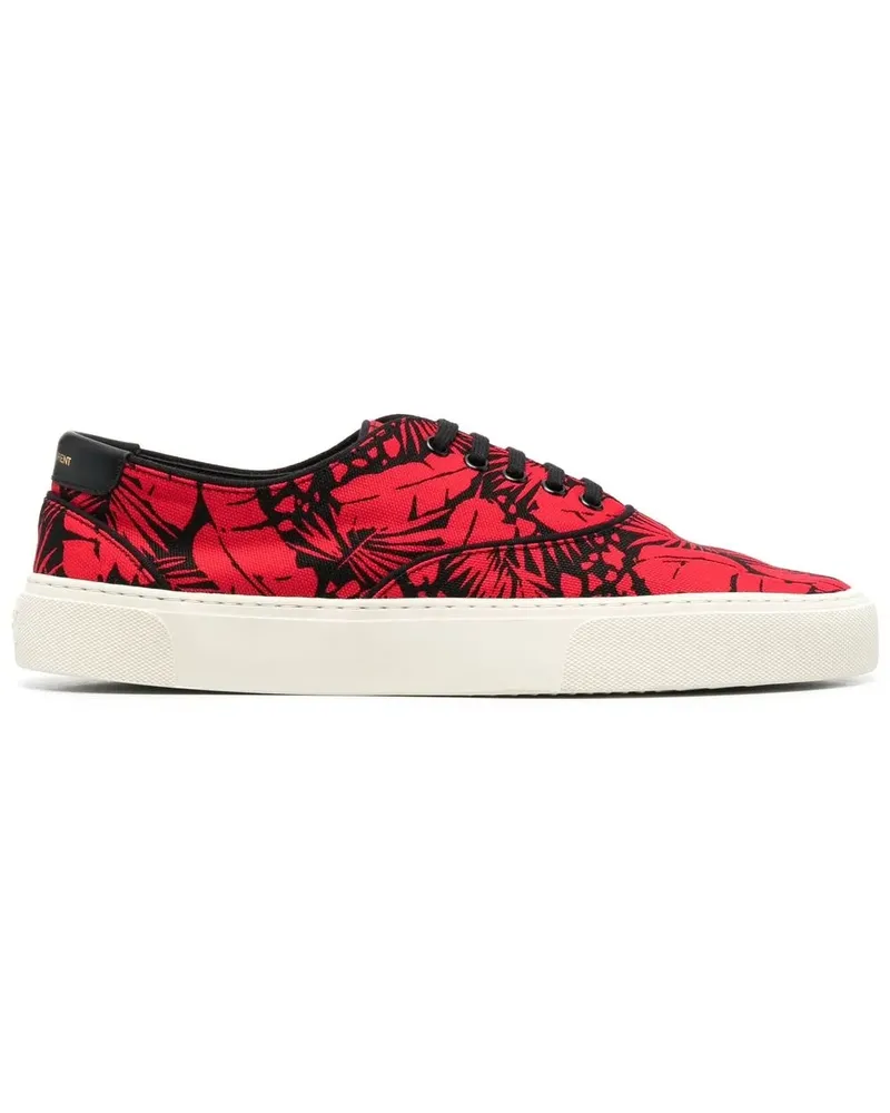 Saint Laurent Sneakers mit botanischem Print - Rot Rot