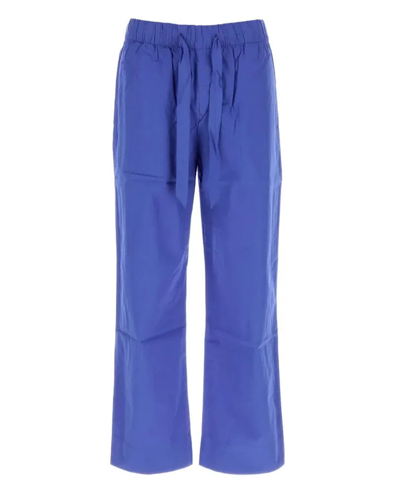 TEKLA Pyjama-Hose mit Kordelzug - Blau Blau