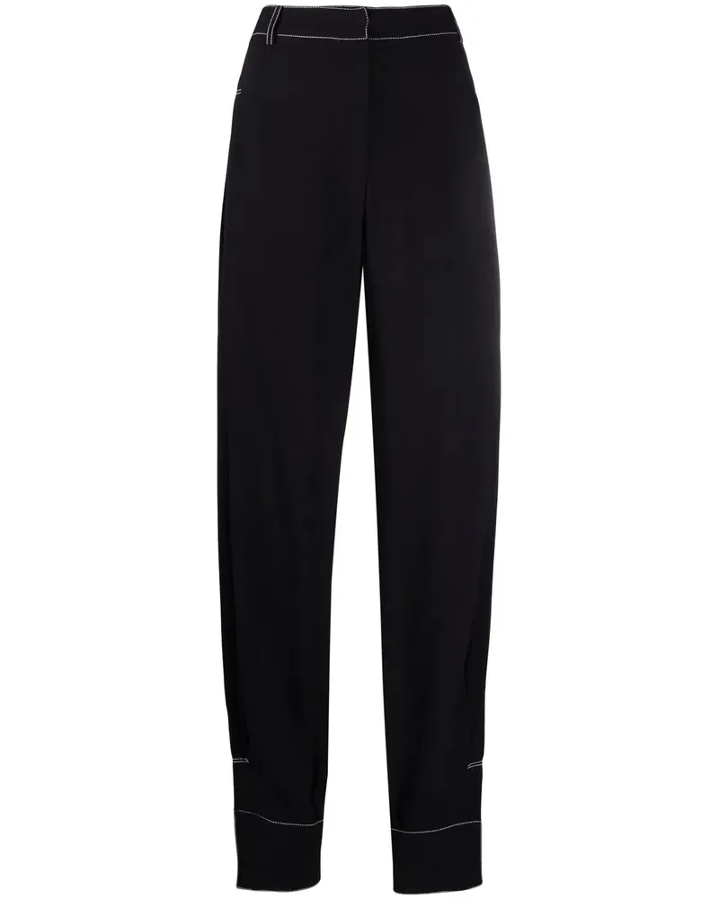 Stella McCartney Tapered-Hose - Schwarz Schwarz
