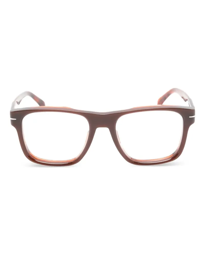 EYEWEAR by DAVID BECKHAM Brille mit eckigem Gestell - Braun Braun