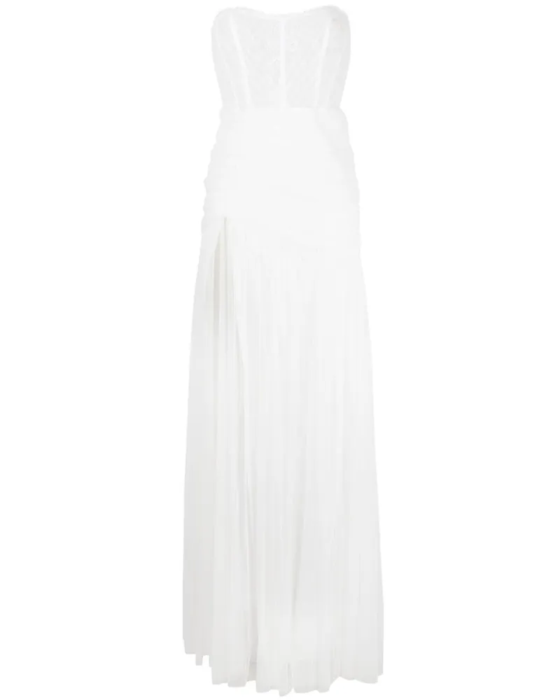 Ana Radu Ausgestelltes Korsett-Kleid - Weiß Weiß