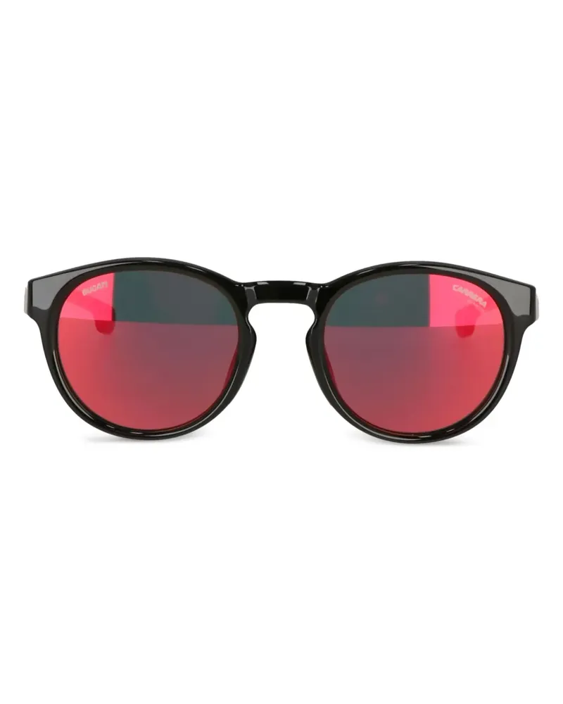 Carrera Runde Sonnenbrille - Schwarz Schwarz