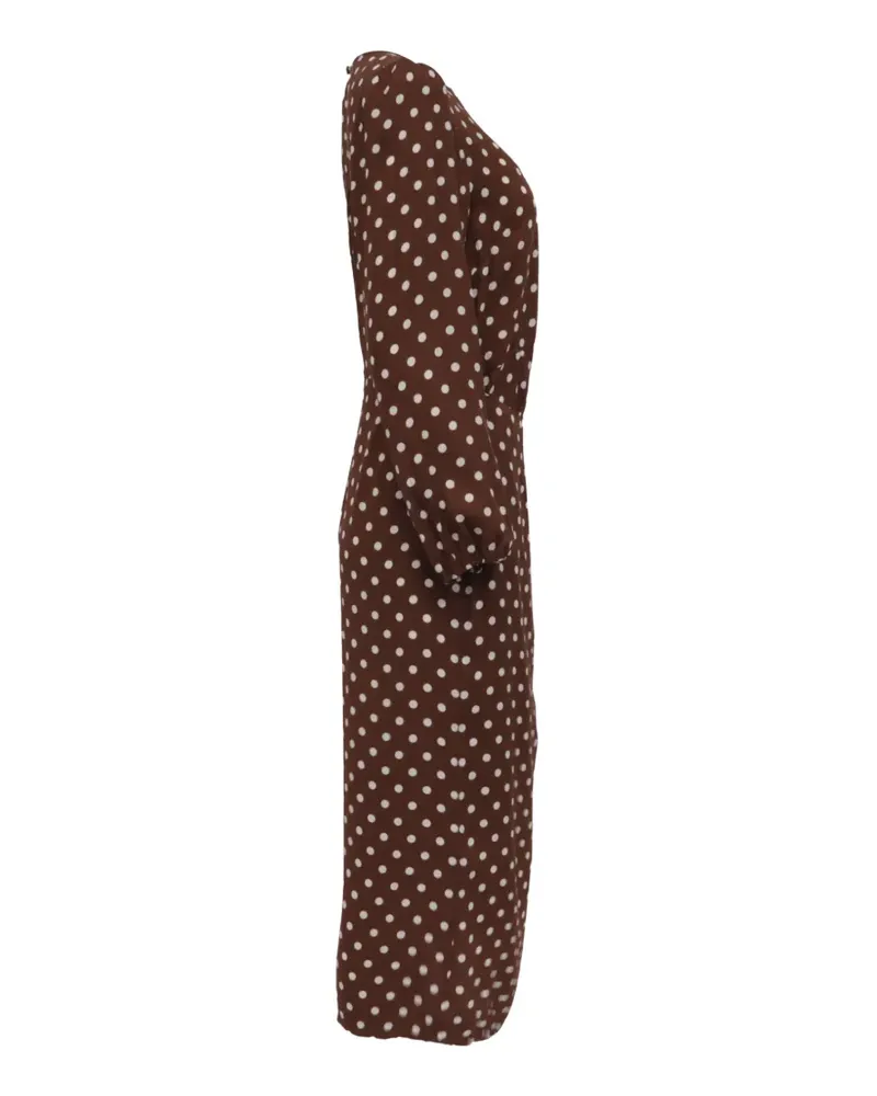 Reformation 2022 Reza wrap-effect midi dress - Braun Braun