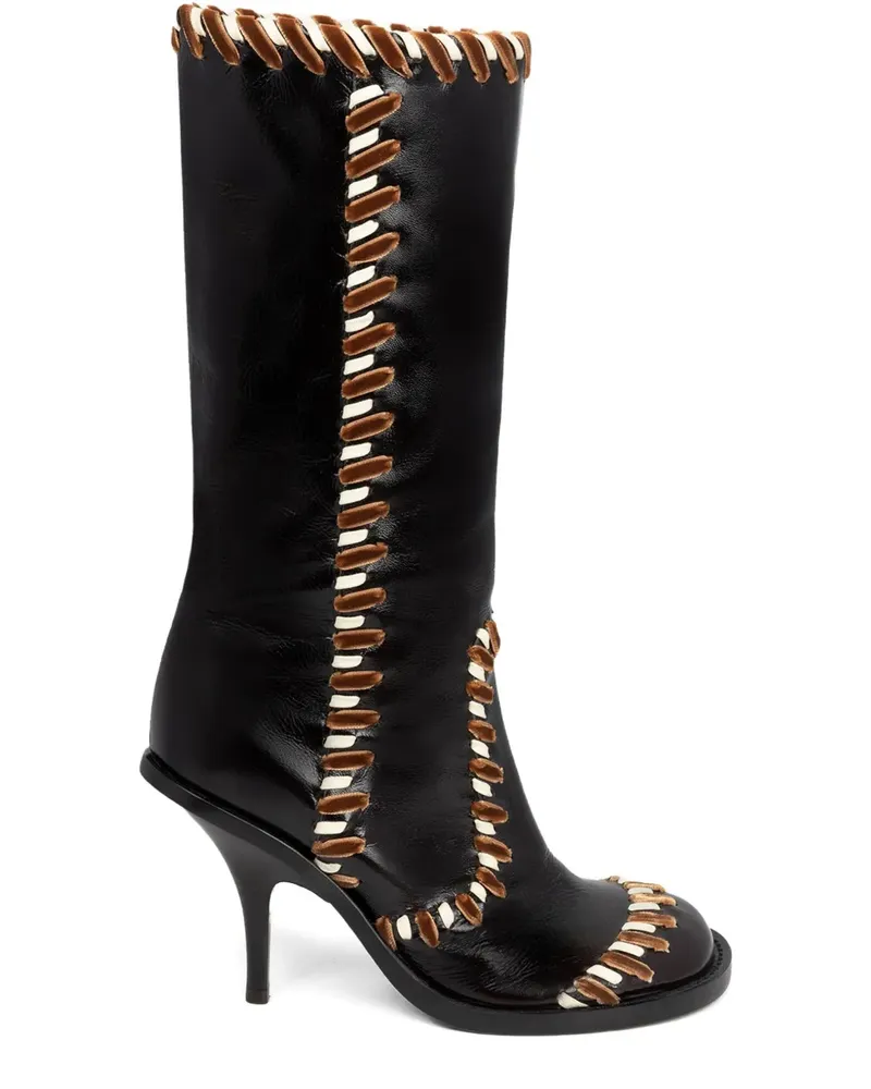 Dries van Noten Stiefel mit runder Kappe 90mm - Schwarz Schwarz