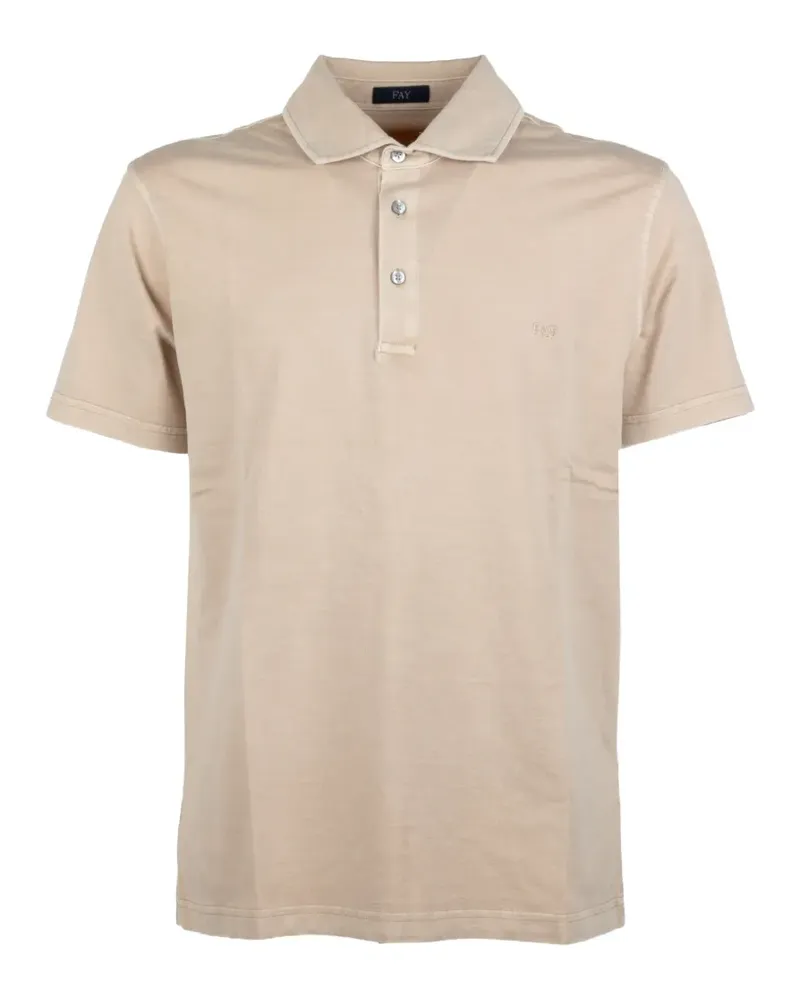 Fay logo polo shirt - Nude Nude