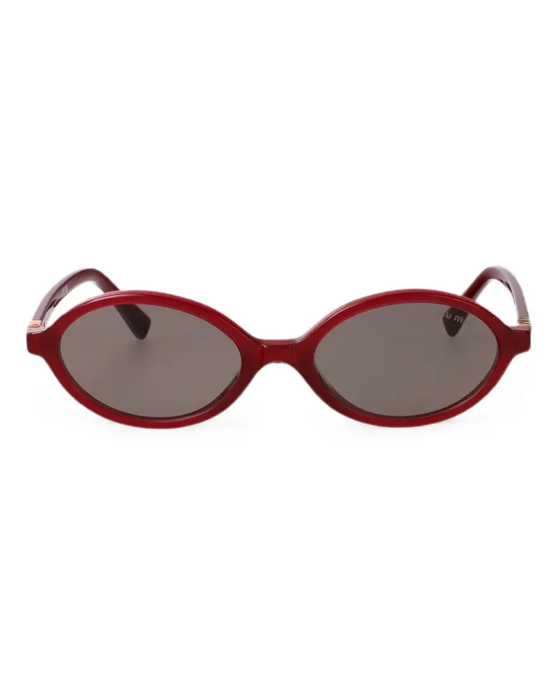 Miu Miu oval-frame sunglasses - Rot Rot
