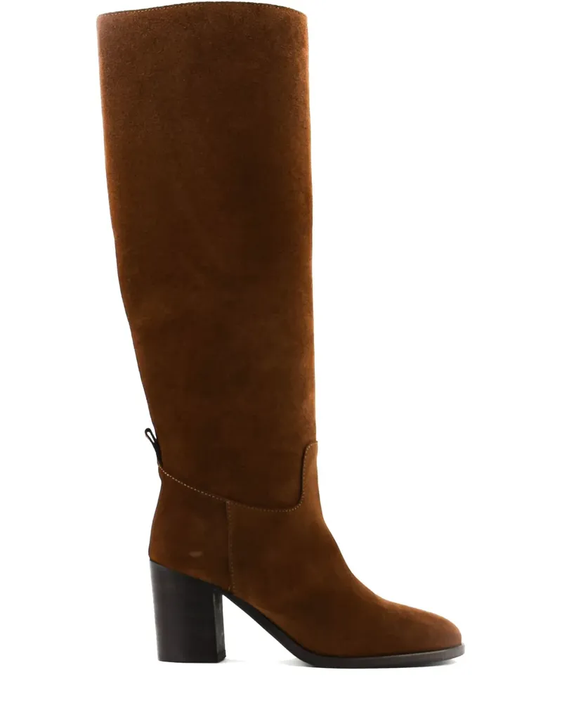 Paul Warmer Kniehohe Kate Wildlederstiefel 75mm - Braun Braun
