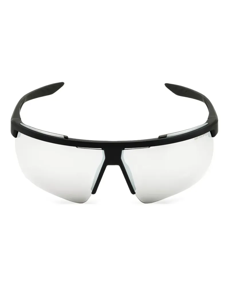 Nike Sonnenbrille mit Shield-Gestell - Schwarz Schwarz