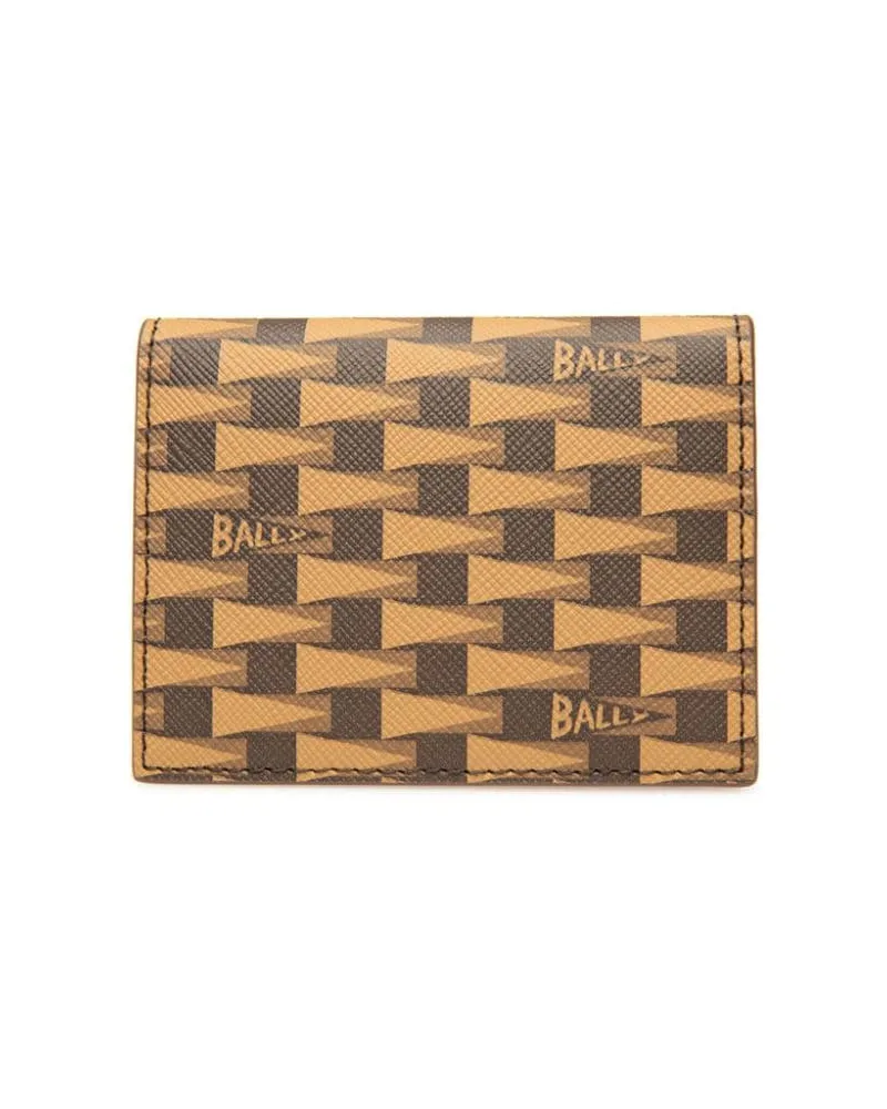 Bally Portemonnaie mit Pennant-Print - Braun Braun