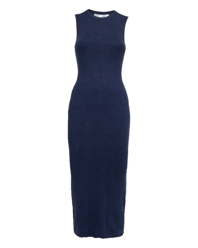 Victoria Beckham Geripptes Maxikleid - Blau Blau