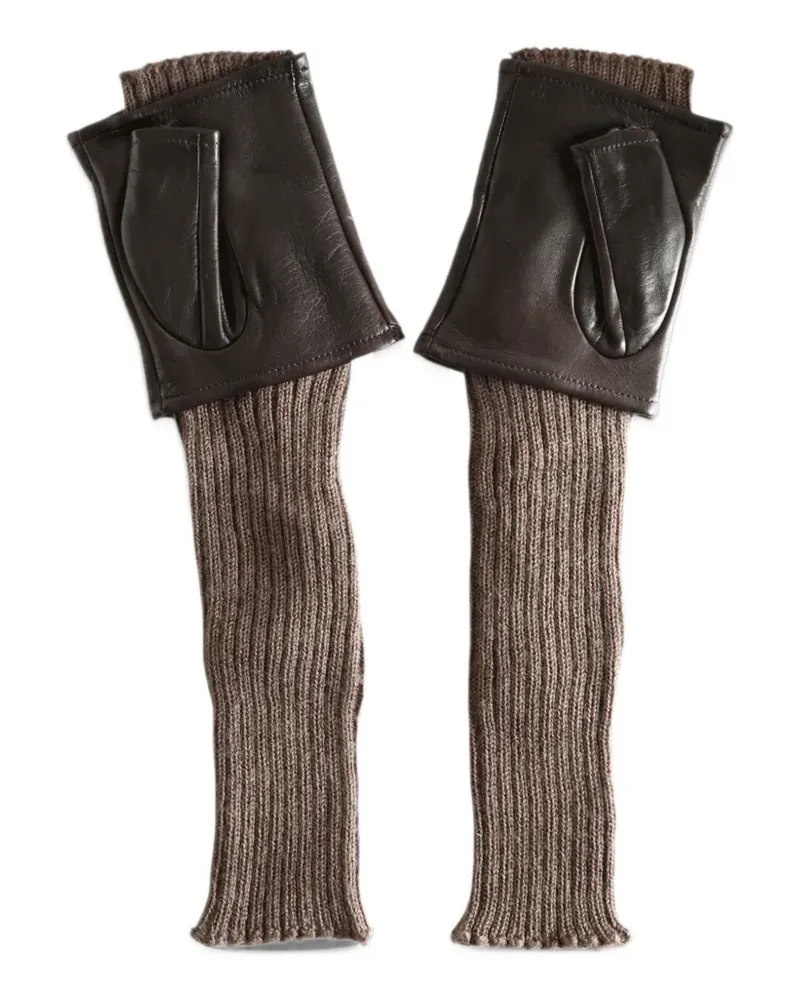 Our Legacy Handgelenkswärmer Handschuhe - Braun Braun