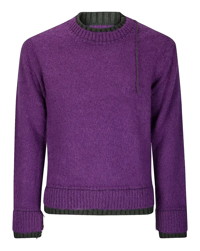 Sacai Gerippter Pullover - Violett Violett
