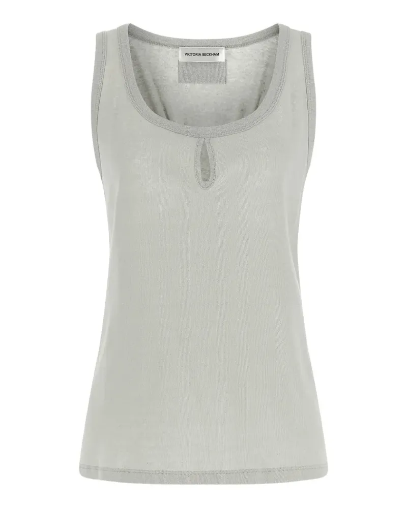 Victoria Beckham scoop-neck cut-out tank top - Grau Grau