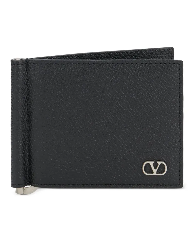 Valentino Garavani Kartenetui mit VLogo - Schwarz Schwarz
