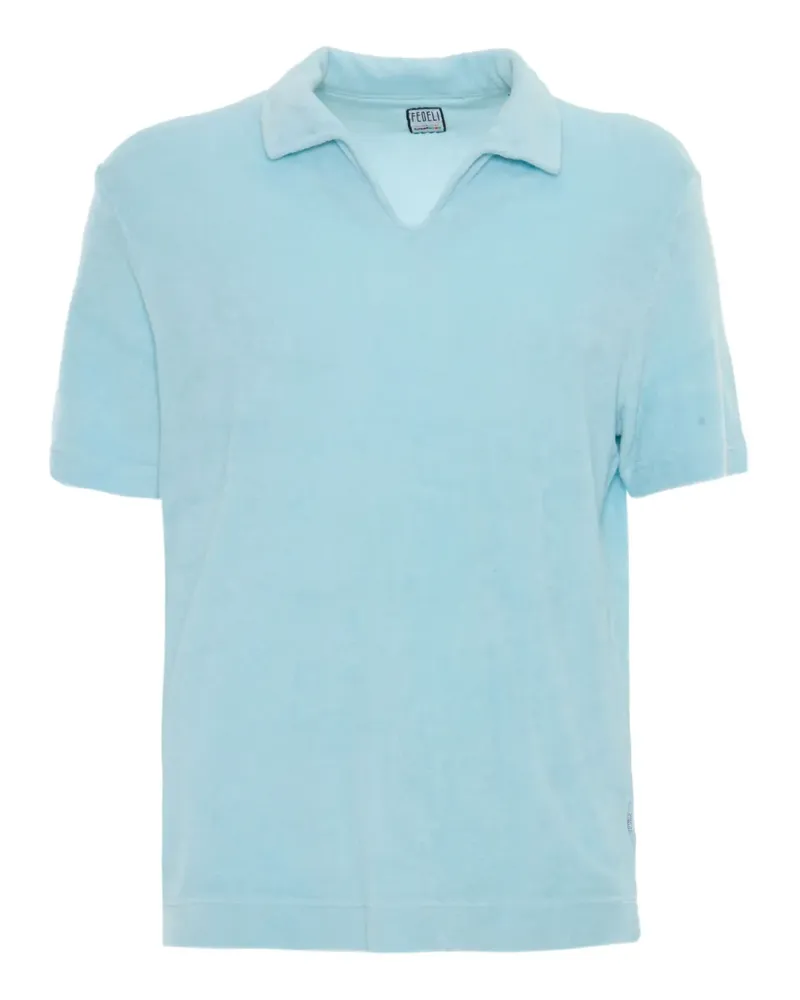 Fedeli Klassisches Poloshirt - Blau Blau