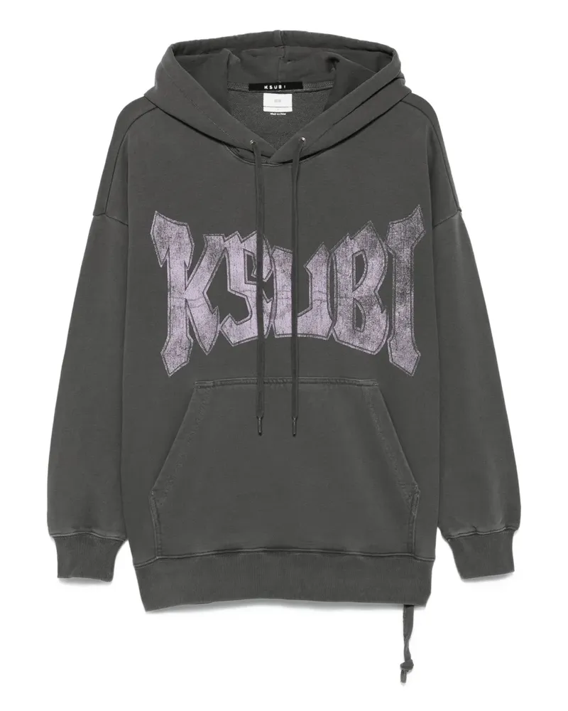 ksubi Hoodie mit Logo-Print - Grau Grau