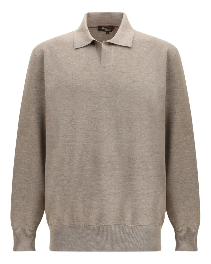 Loro Piana long-sleeve polo shirt - Nude Nude