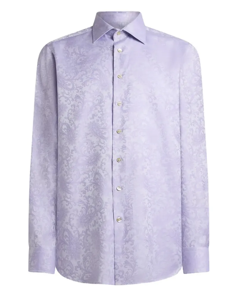 Etro Hemd aus Paisley-Jacquard - Violett Violett