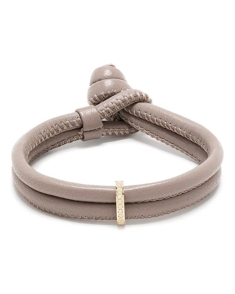 MIZUKI 14kt Gelbgoldarmband mit Diamanten Gold