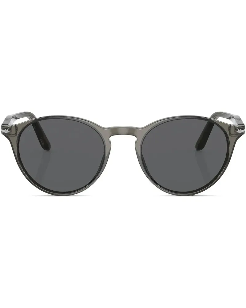 Persol Sonnenbrille mit rundem Gestell - Grau Grau