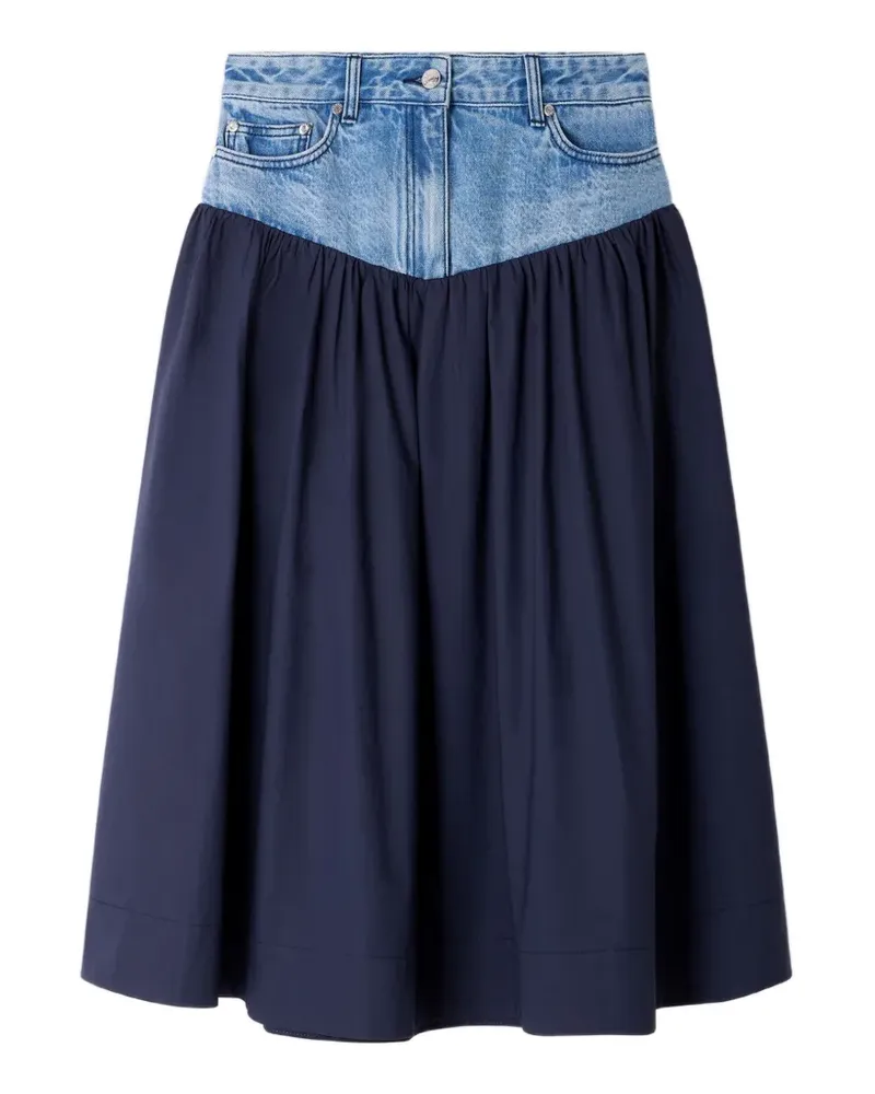 Sandro Ausgestellter Midirock - Blau Blau