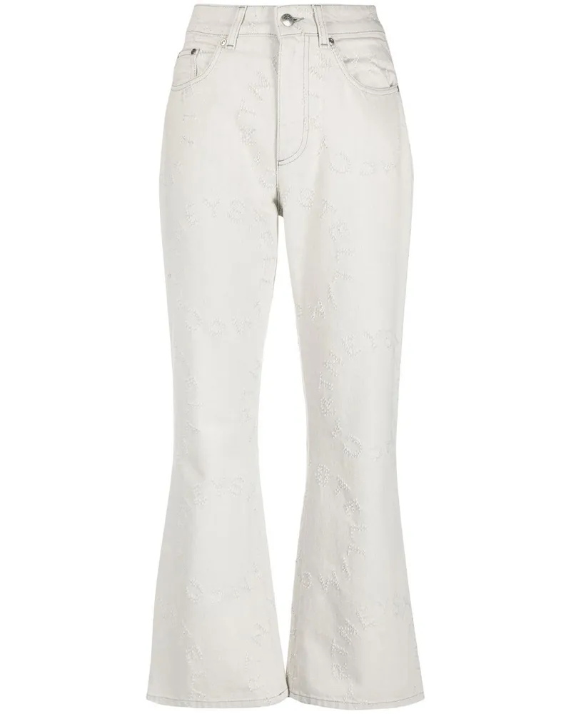 Stella McCartney Ausgestellte Taillenhose - Nude Nude