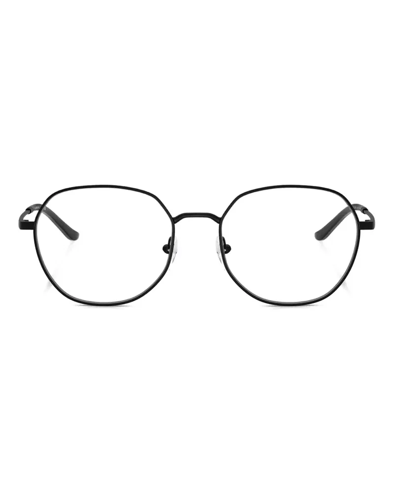 Emporio Armani Brille mit rundem Gestell - Schwarz Schwarz