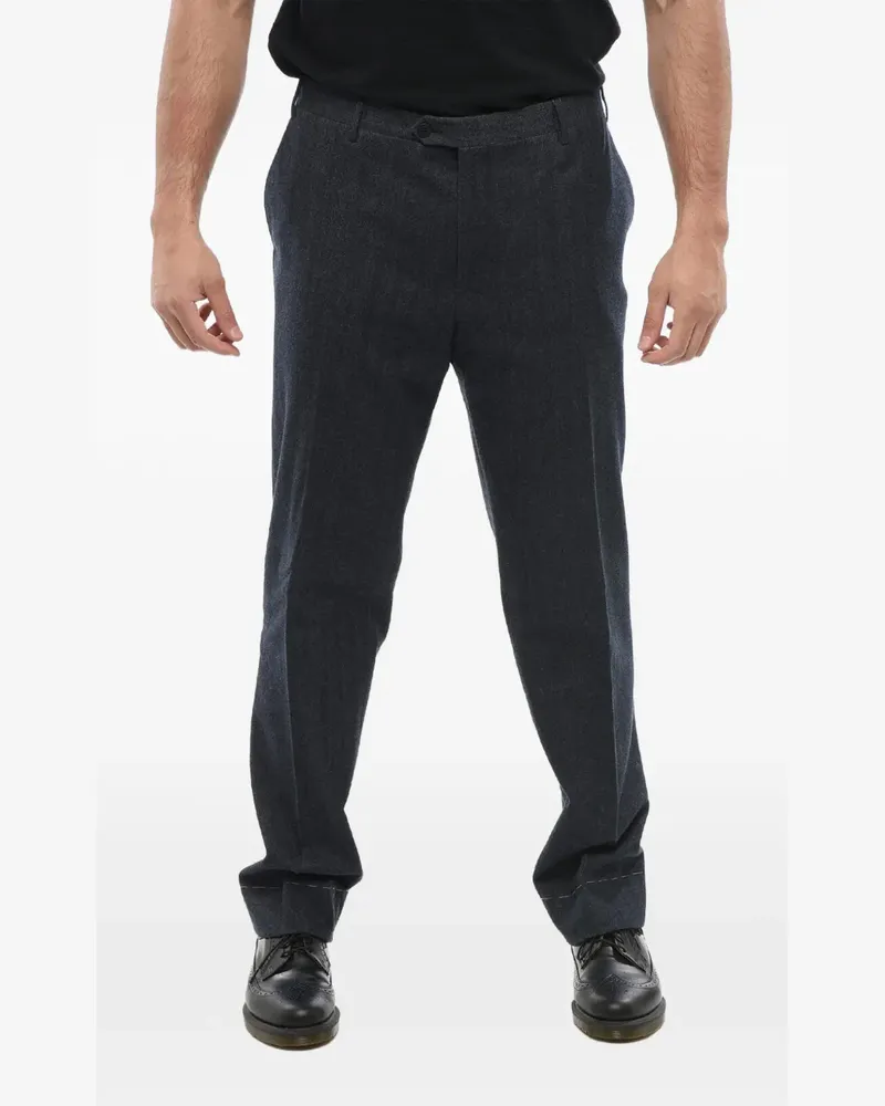 Corneliani Academy herringbone trousers - Grau Grau