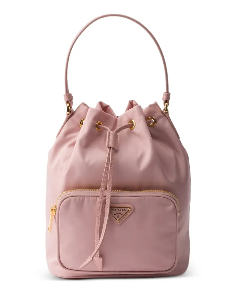 Prada Duet Re-Nylon bucket bag - Rosa Rosa