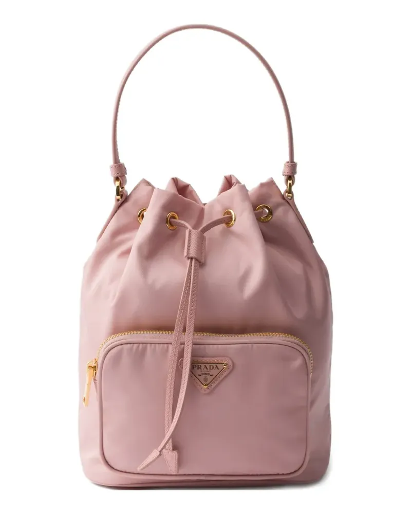 Prada Duet Re-Nylon bucket bag - Rosa Rosa