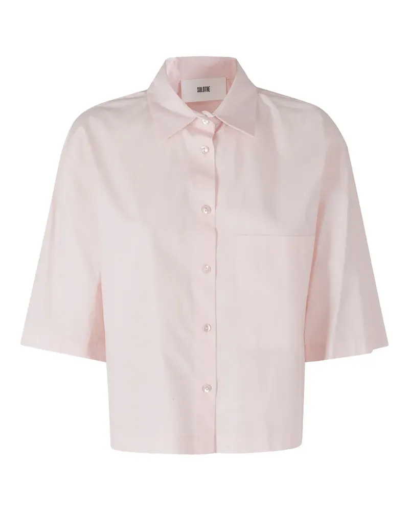SOLOTRE cropped shirt - Rosa Rosa