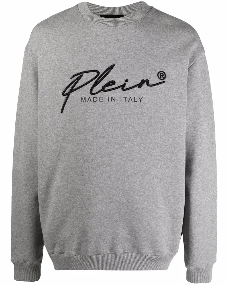 Philipp Plein Sweatshirt mit Logo-Stickerei - Grün Grün