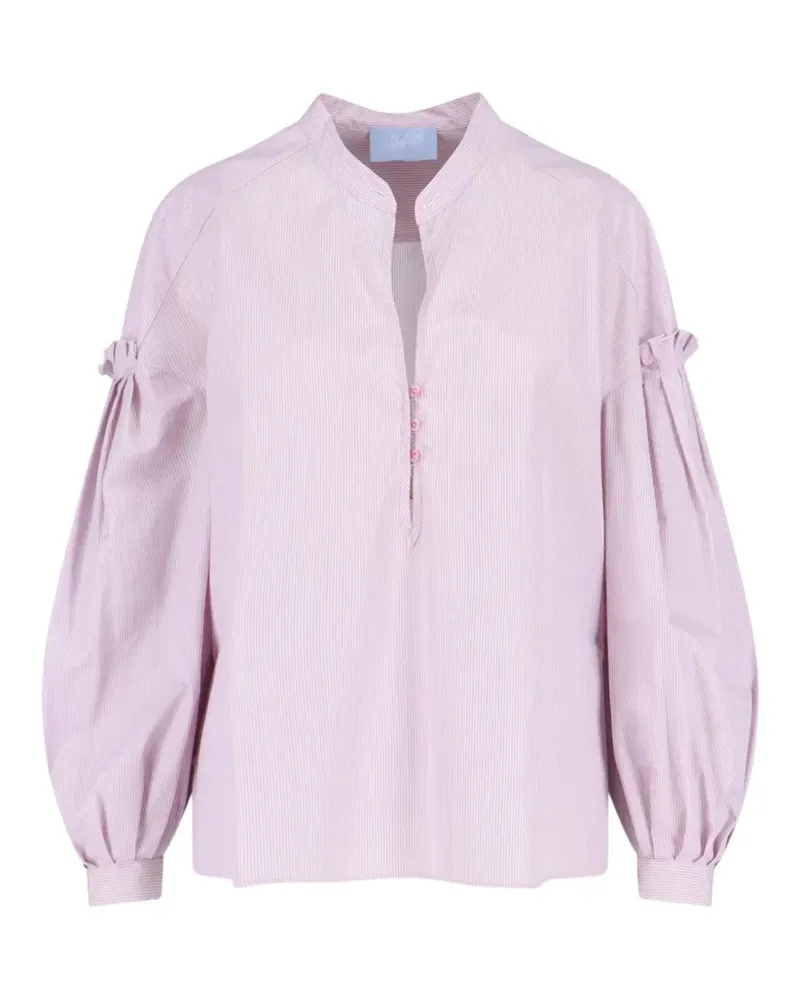 Seafarer striped ruffled shirt - Rosa Rosa